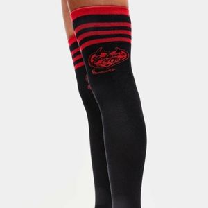 Too Fast Knee High Satan's Girl Socks